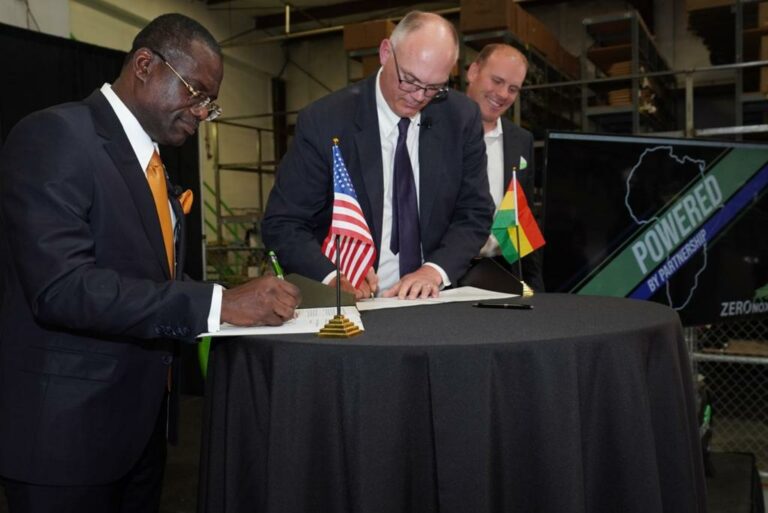 Jospong, ZeroNox sign JV to provide 1,000 electric refuse trucks in Ghana