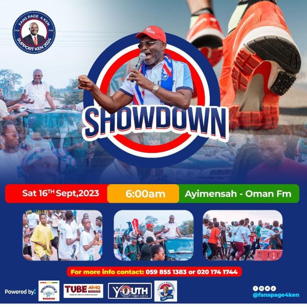 VIDEO: 70-year-old partially blind retiree steals show at Ken Agyapong’s showdown walk