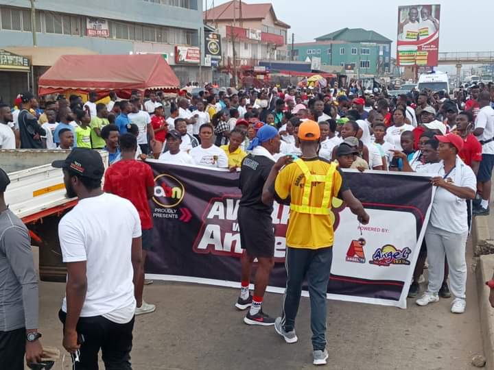 Photos: Massive turnout at maiden ‘A walk with an Angel’ fitness exercise