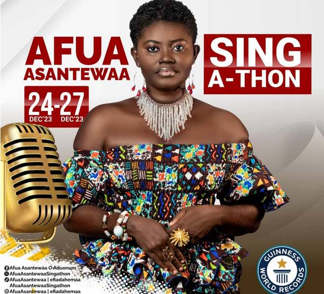 Ghanaian journalist aspires to shatter 105-hour singathon Guinness World Record