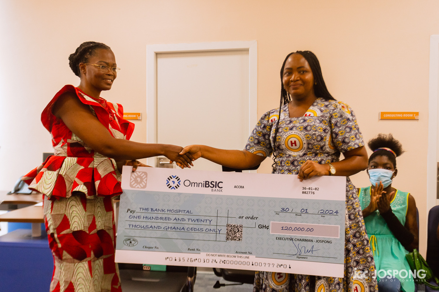 Jospong support to Bank Hospital