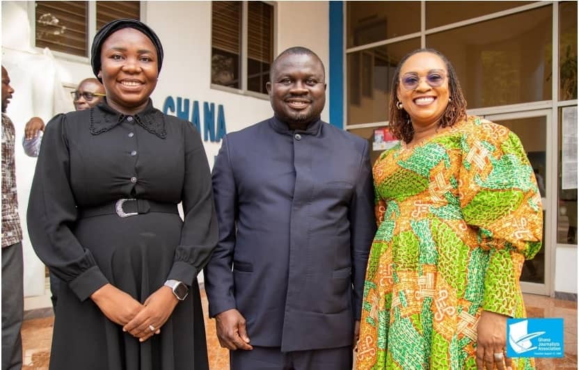 GJA President and Hawa Koomson