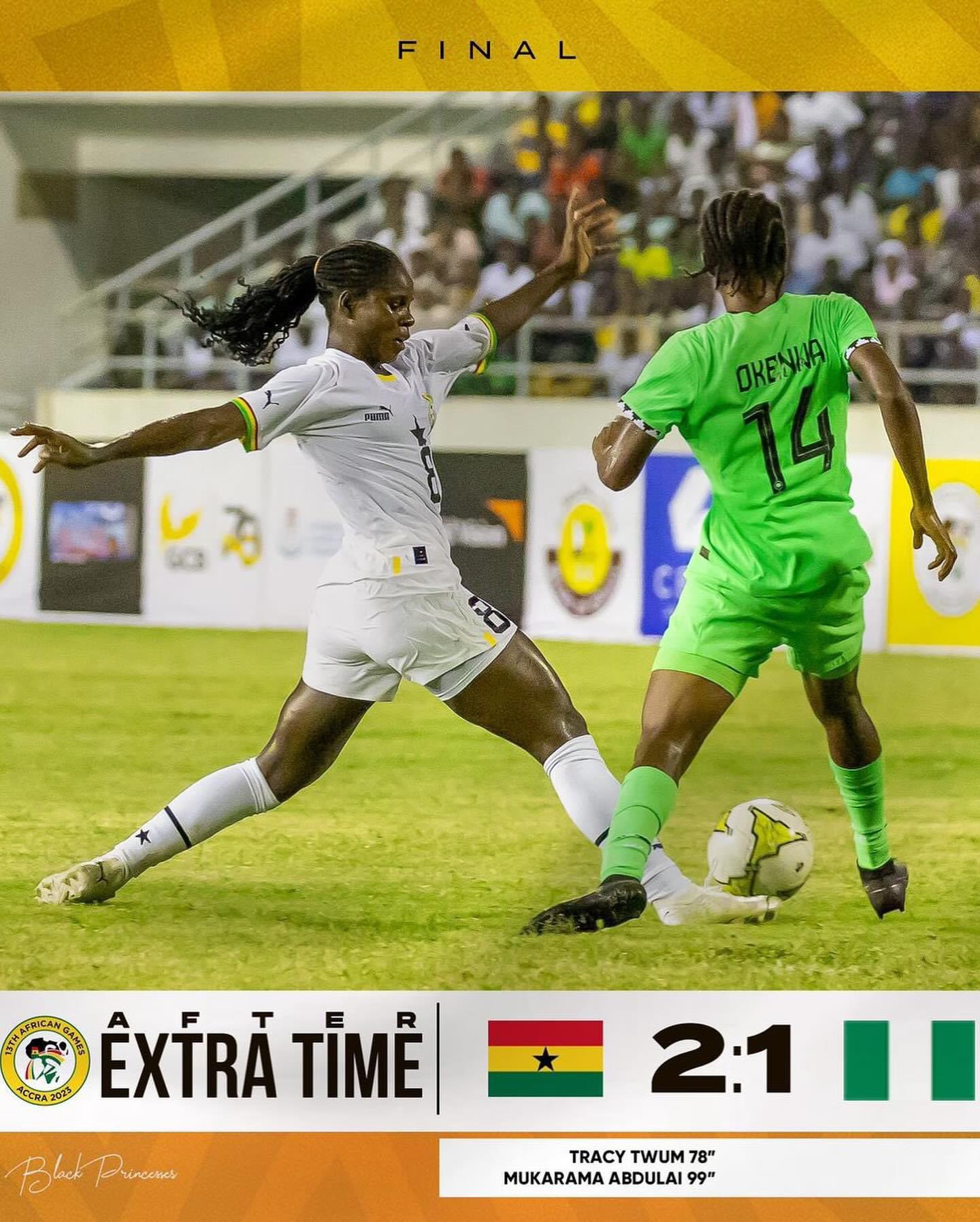 African Games: Mukarama makes the difference as Ghana silences Nigeria for Gold