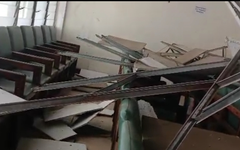 Court building caves in after Tuesday’s storm [Video]