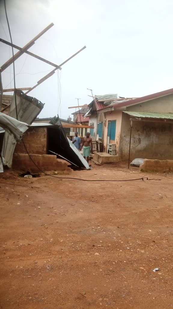 Tema ECG poles destroyed by rains