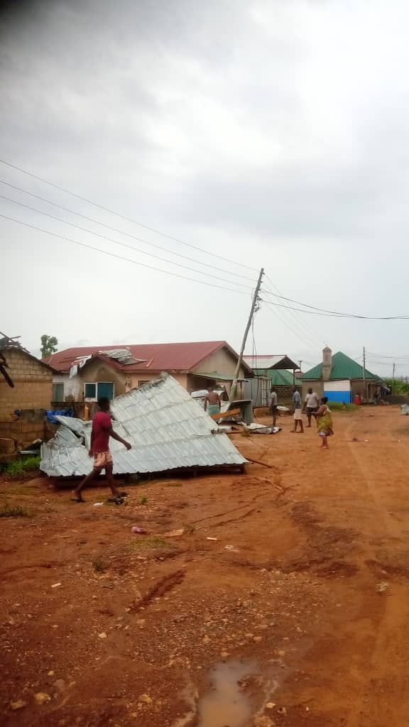 Tema ECG poles destroyed by rains