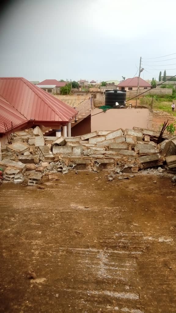 Tema ECG poles destroyed by rains