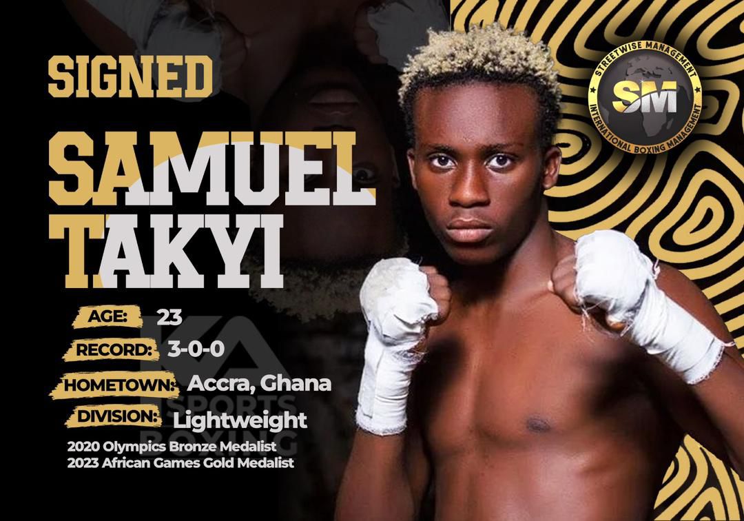 Olympic medalist Samuel Takyi signs for Streetwise management
