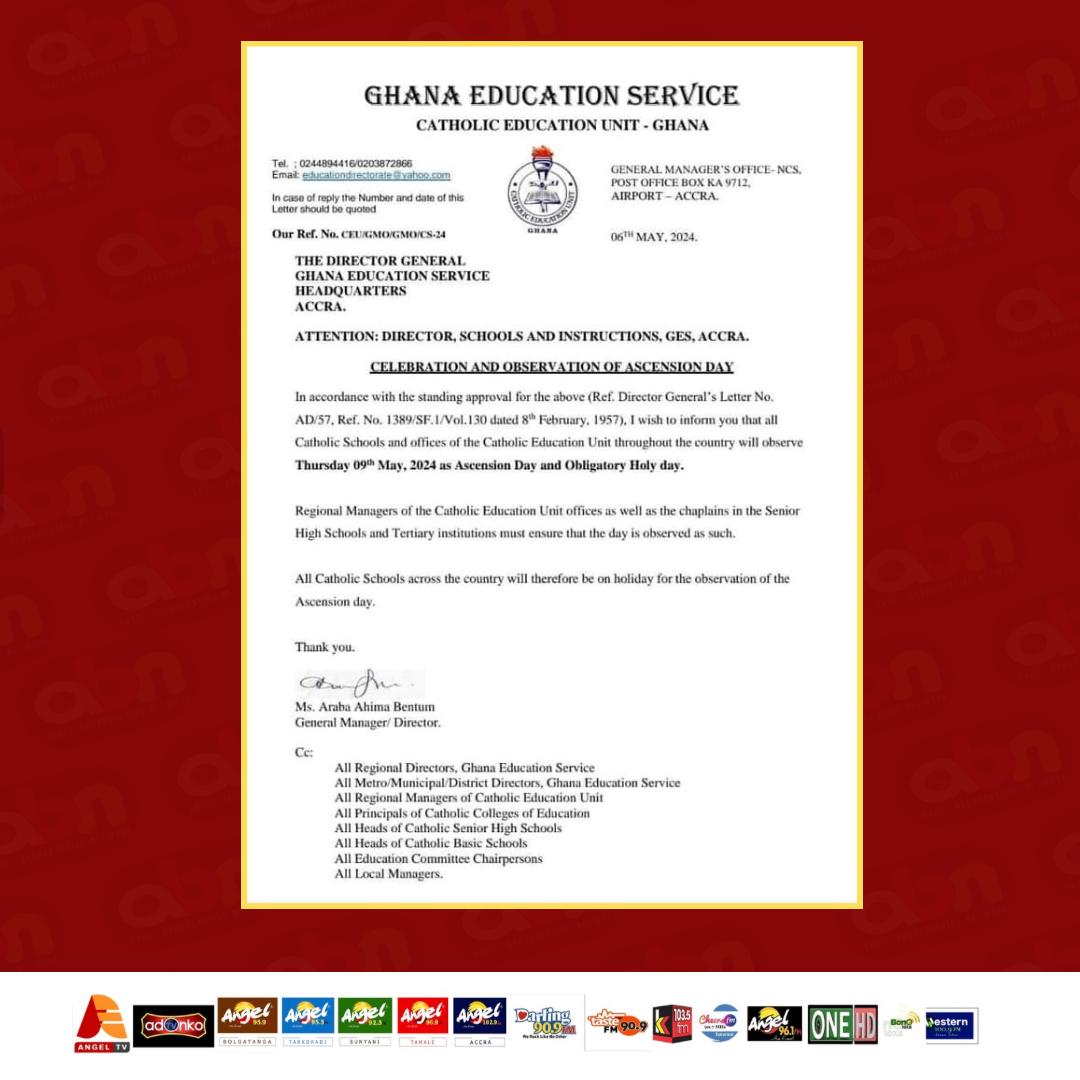 Catholic Schools holiday 