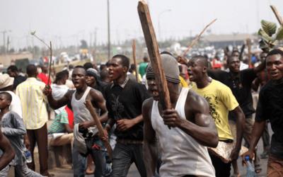 Video: Miners clash with Okyeman Taskforce in Eastern Region