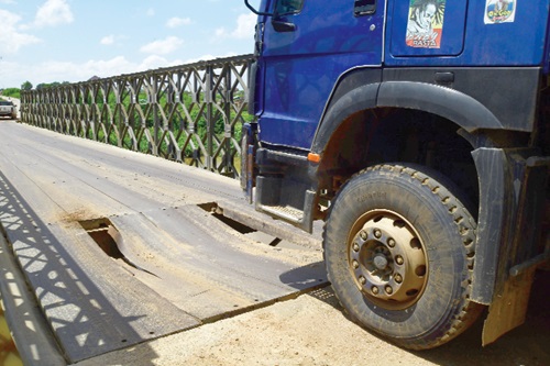 Densu Bridge collapsing