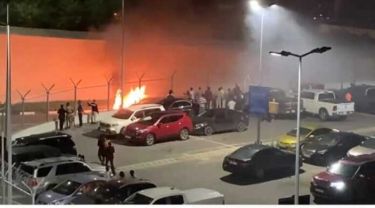 Car burns to ashes at KIA visitors’ car park [Photos]
