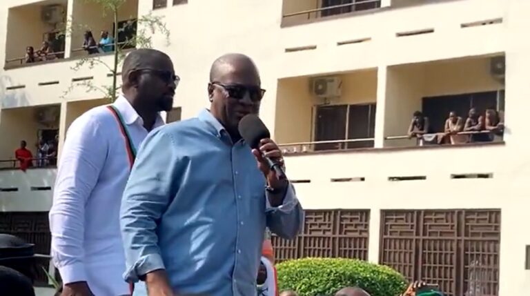 Mahama visits his former UG-Legon hostel room [Video]