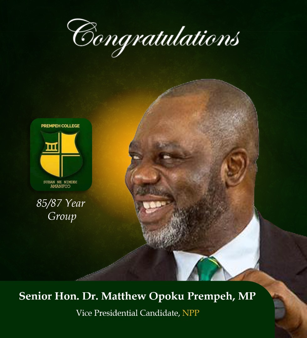 Old students of Prempeh College congratulate Opoku Prempeh on selection as Bawumia’s Running Mate