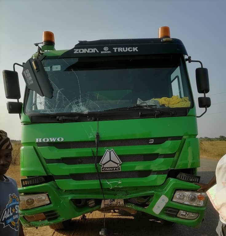 Tipper truck rams into ECG pole at Dawa