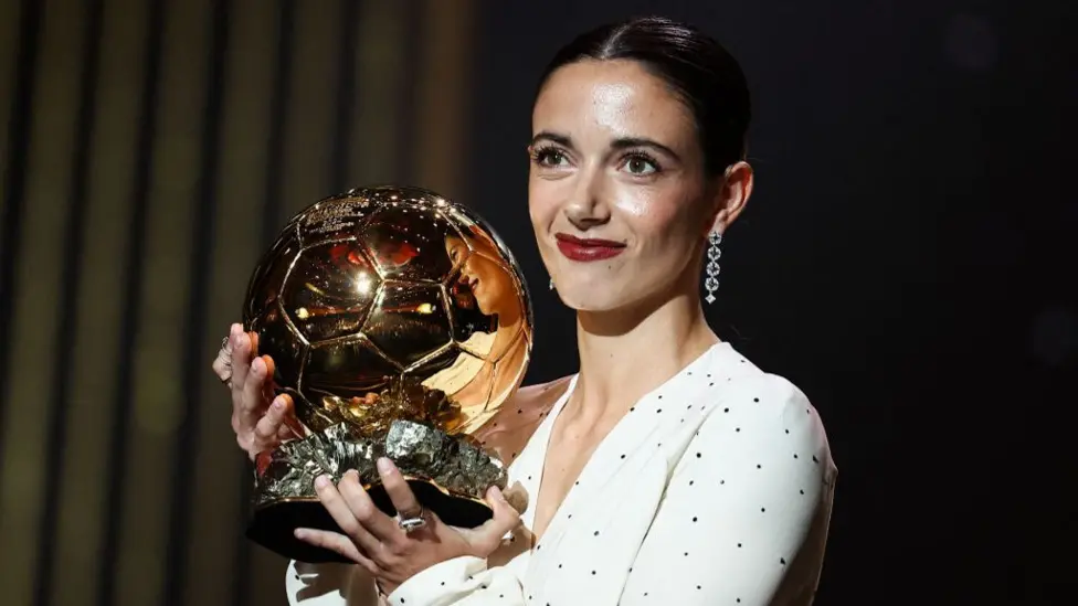 Spain and Barcelona’s Bonmati wins women’s Ballon d’Or