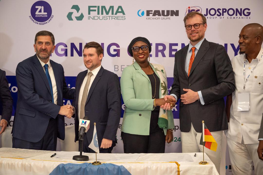 Zoomlion Nigeria signs €40m contract with FIMA Industries and FAUN Germany