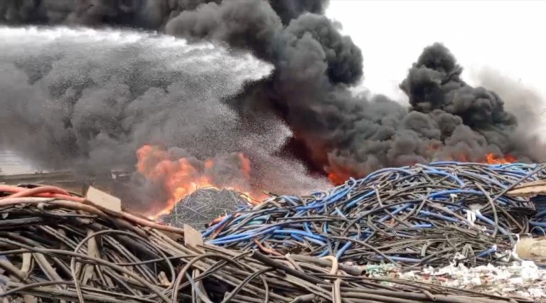 Fire outbreak in Ashaiman leaves trail of destruction