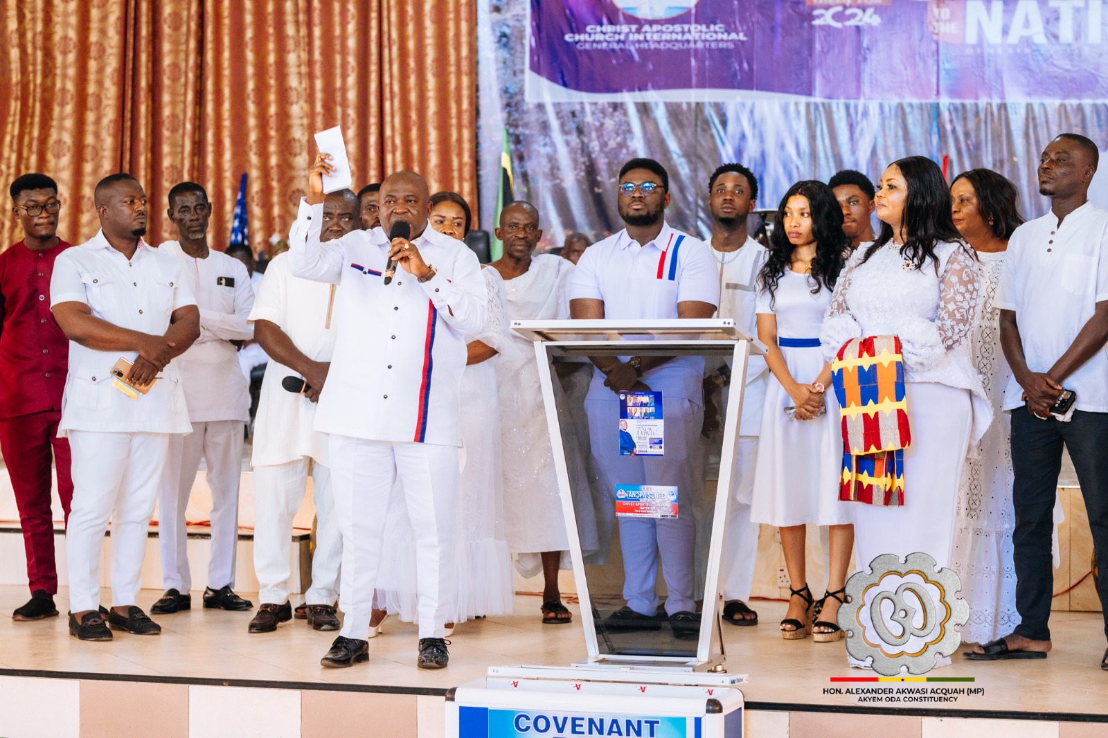 Akyem Oda MP attends thanksgiving service following re-election