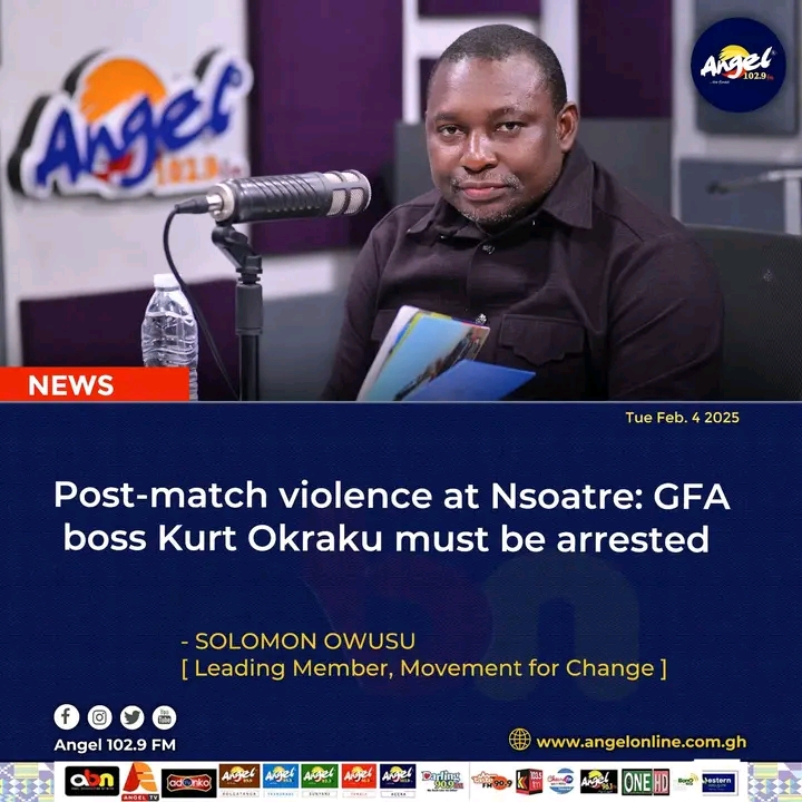 Post-match violence at Nsoatre: GFA boss Kurt Okraku must be arrested – Solomon Owusu