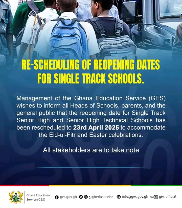 GES reschedules reopening date for SHS single-track
