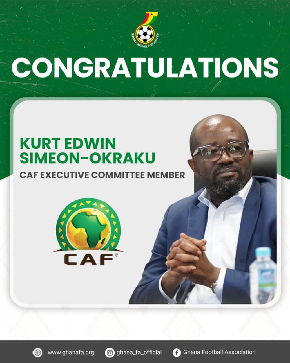 GFA President elected onto CAF Executive Committee