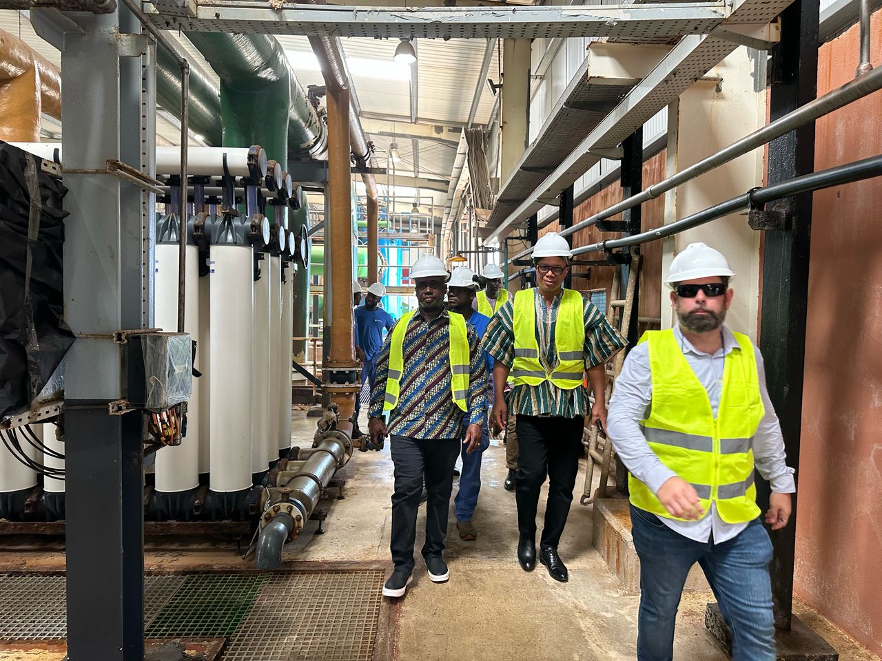 GWCL MD inspects water treatment plants to address production shortfalls