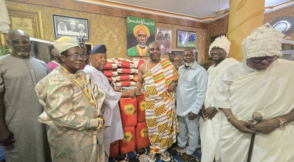 Ga Mantse donates food items to National Chief Imam ahead of Eid-Ul-Fitr