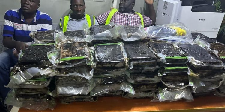 NACOC intercepts 73 slabs of suspected cocaine at Swiss Port