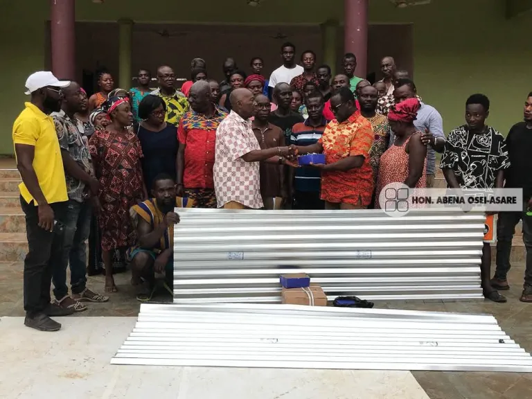 Asamang Tamfoe rainstorm: Atiwa East MP supports victims with building materials