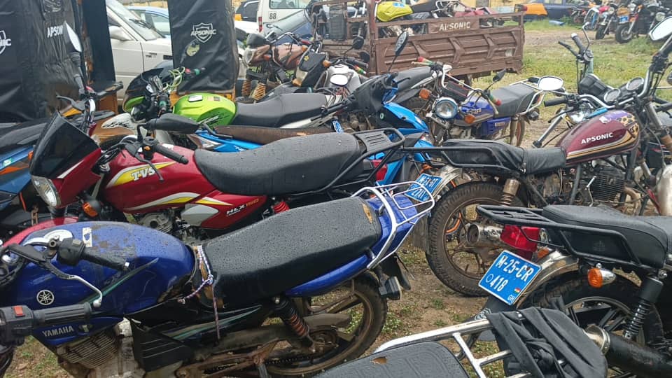 C/R: Over 40 Motorbikes seized, dozens arrested for road traffic offenses