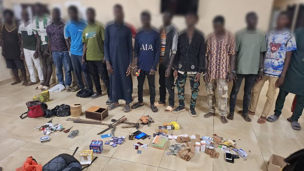Police arrests 19 suspects for drug trade and robbery in Gomoa Dominase