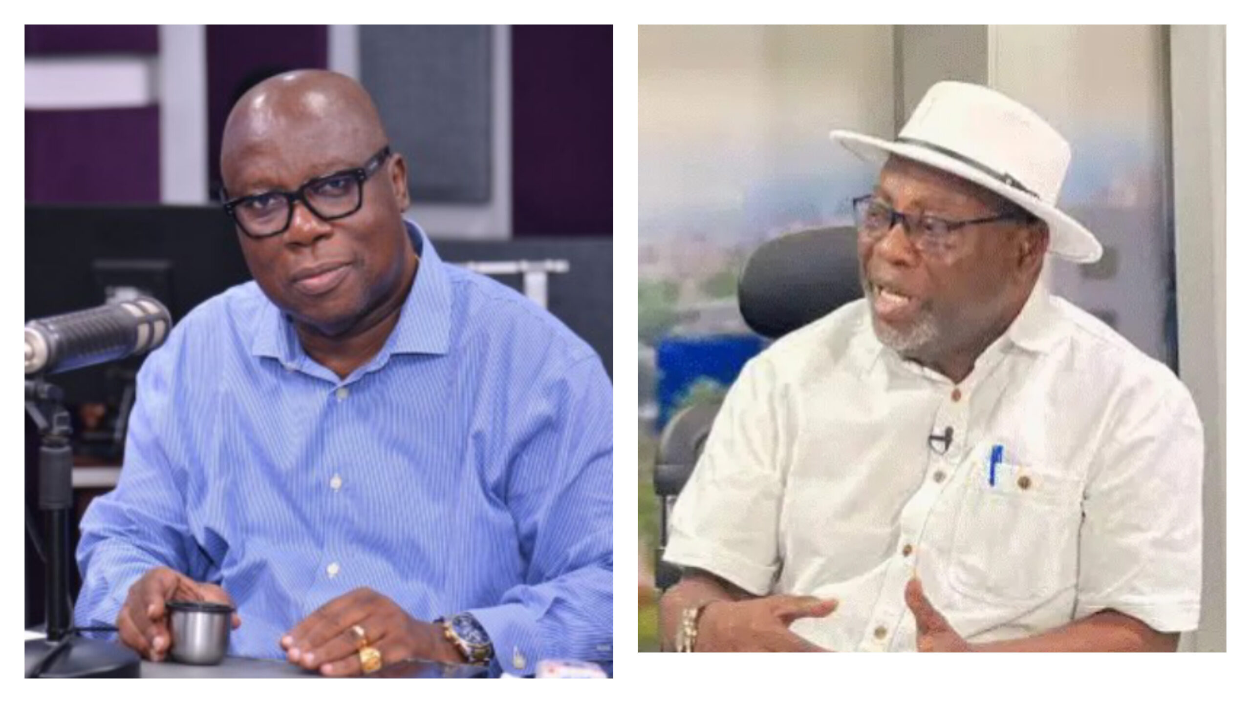 The late Joseph Ade-Coker (left) and Sam Pee Yalley