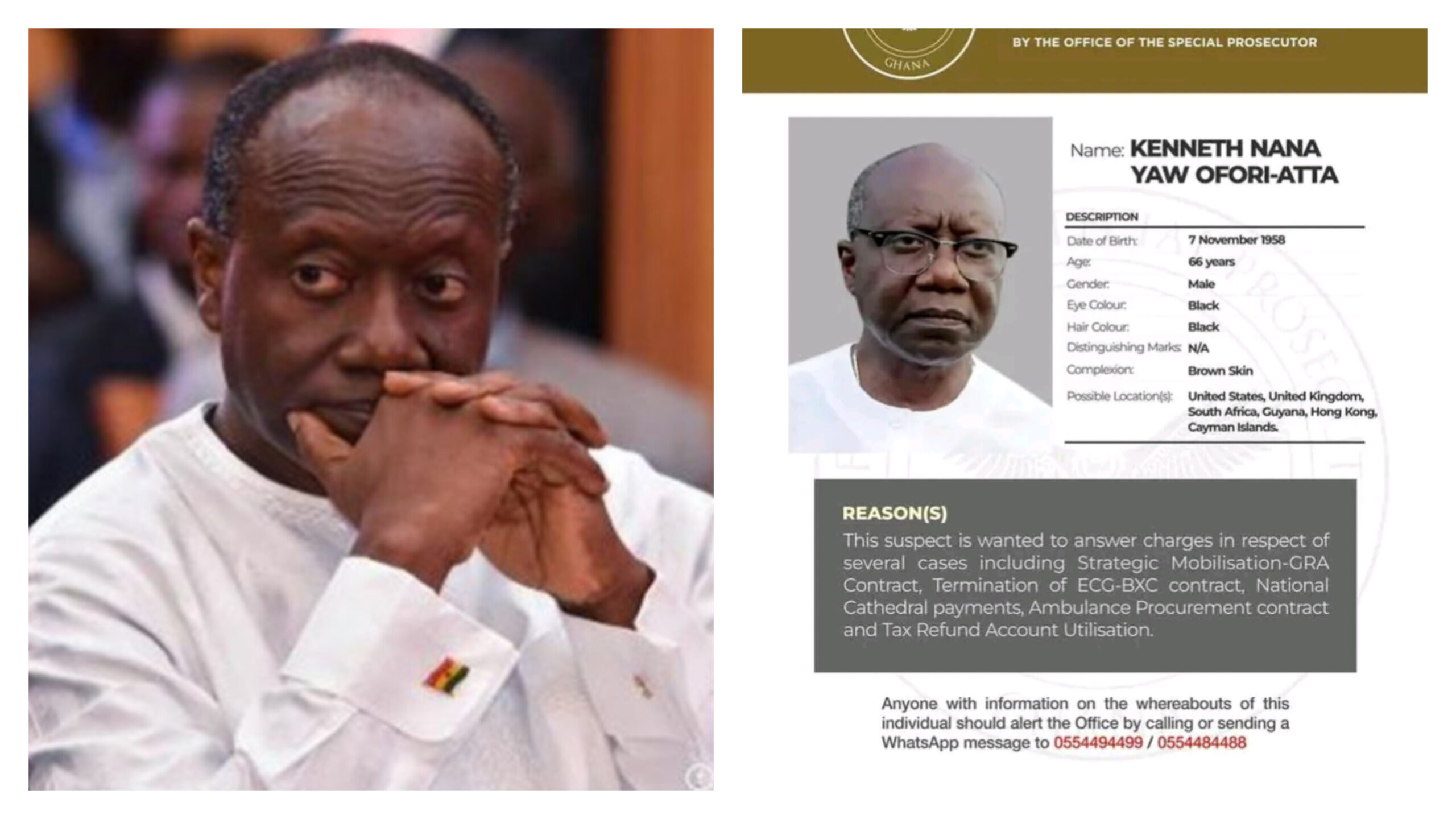 Ken Ofori-Atta declared wanted again for failing to meet June 2 deadline