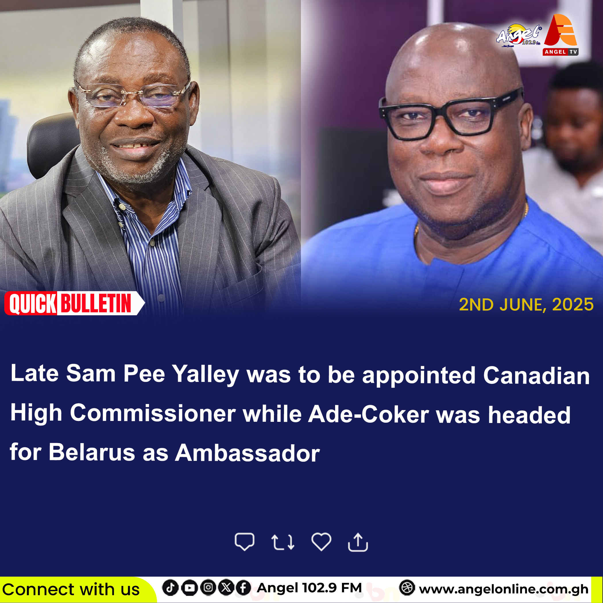 Sam Pee Yalley and Joseph Ade-Coker