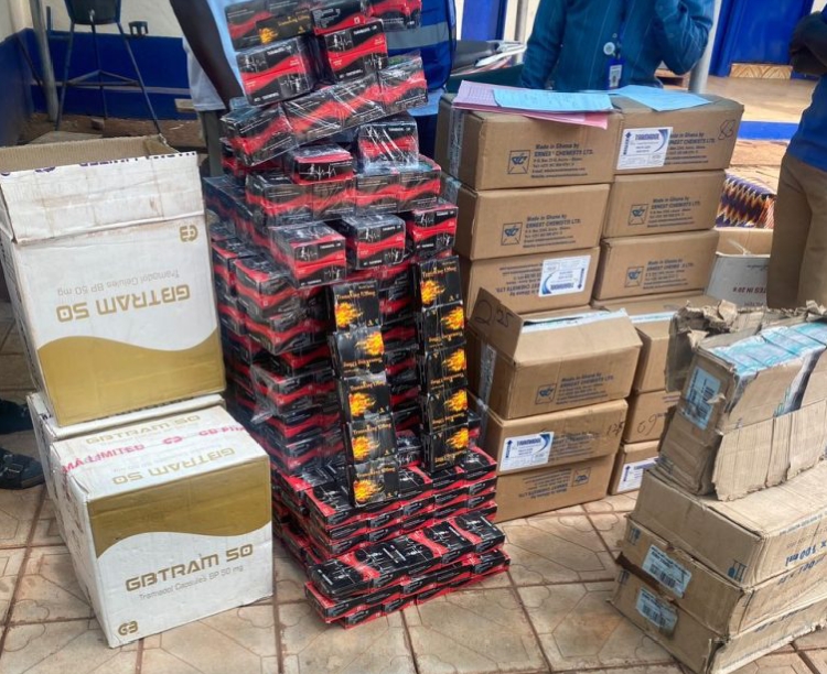 Over 400 boxes of Tramadol intercepted in Tamale, suspect remanded