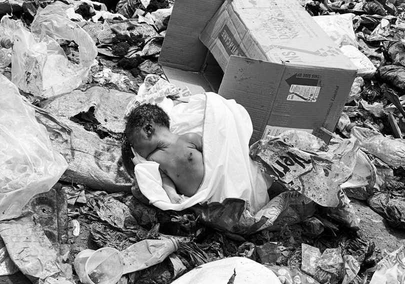 Newborn baby girl found dead on refuse dump