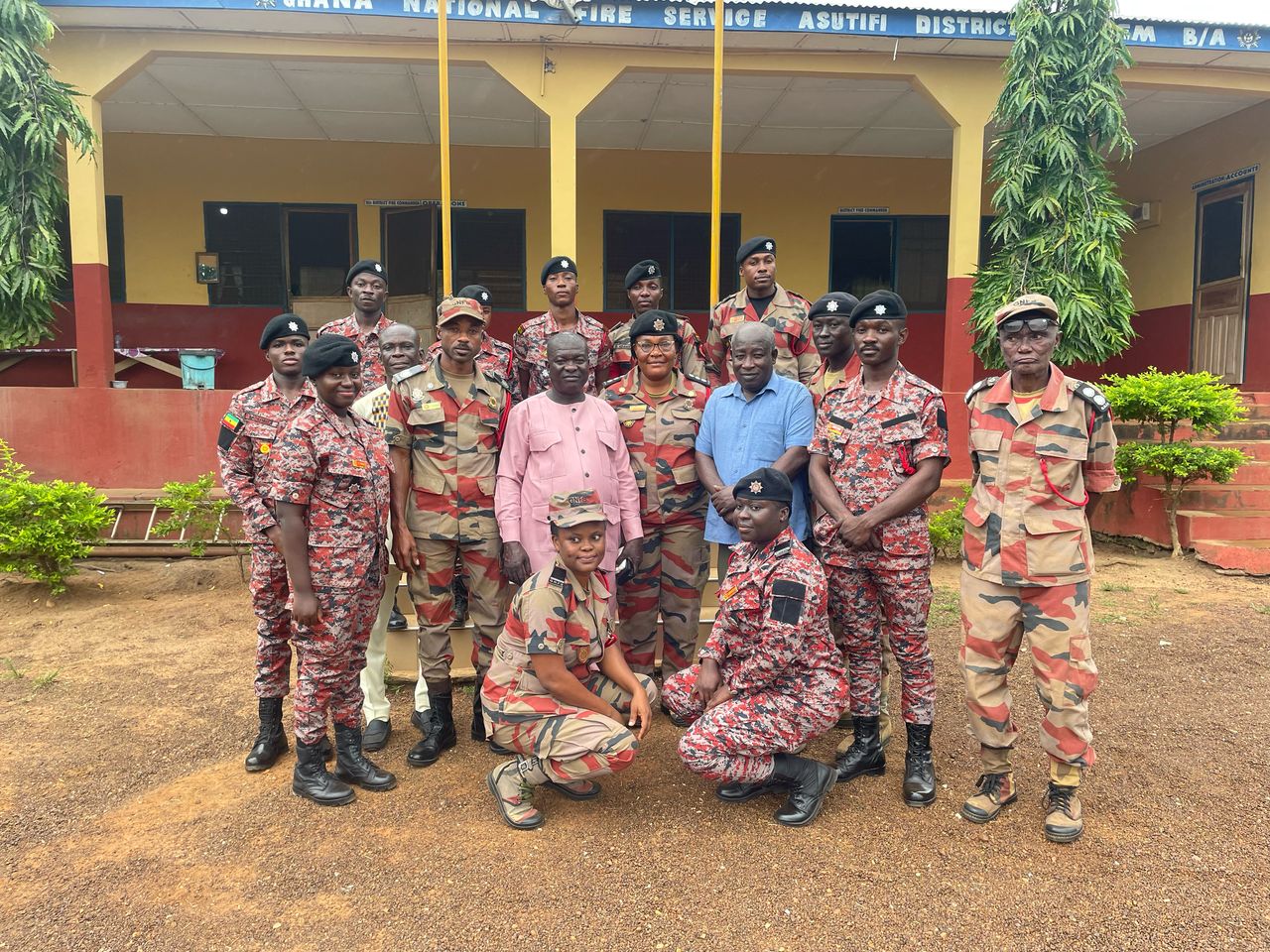 DCE for Asutifi South tours security institutions, pledges to address challenges