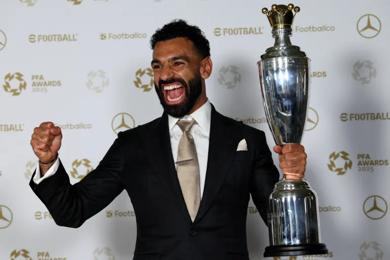 Mo Salah wins record third PFA Player of the Year award