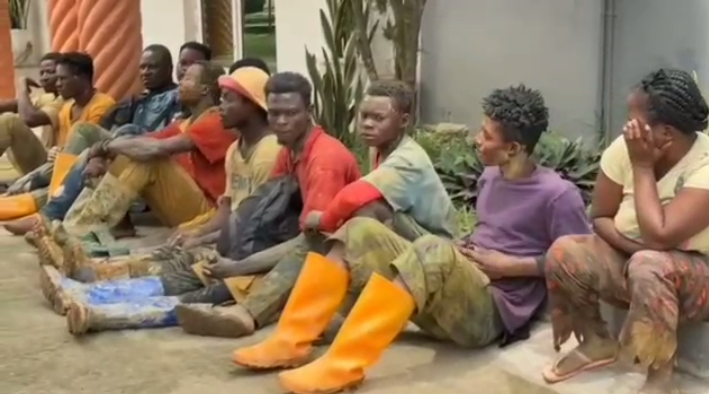 Twelve galamseyers arrested in joint operation at Western Region