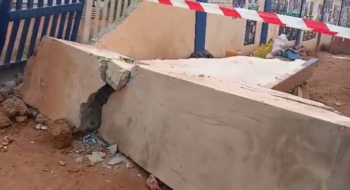 Collapsed wall at Suame Roundabout leaves two traders severely injured