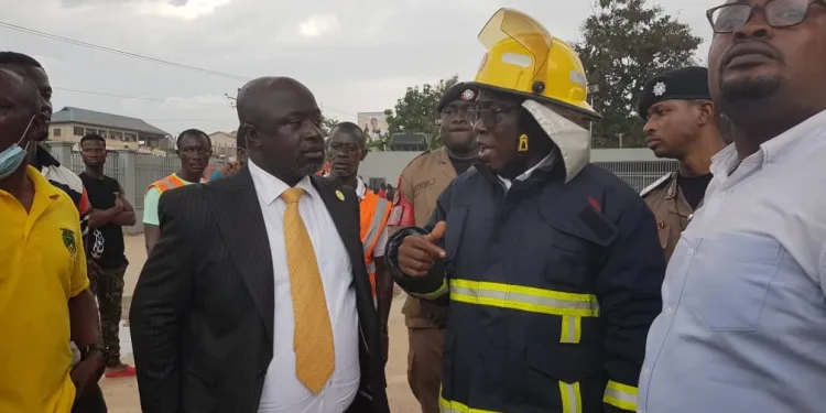Kumasi China City Mall consumed by fire