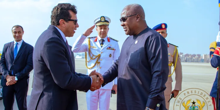 President Mahama arrives in Cairo for grand opening of Egypt’s $1 billion Museum