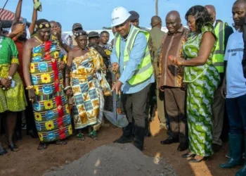 Prez Mahama breaks ground for modern poultry, meat processing plant in Bechem