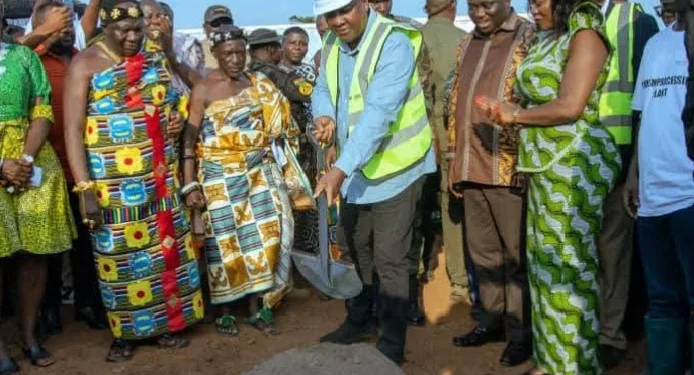 Prez Mahama breaks ground for modern poultry, meat processing plant in Bechem
