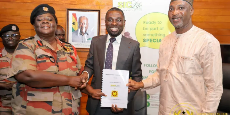 GNFS and SIC sign MoU on insurance for fire officers