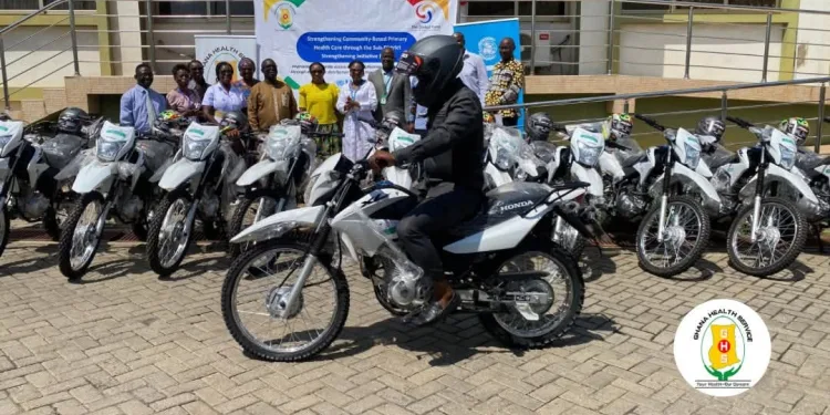 GHS strengthens CHPS operations with 486 new motorcycles