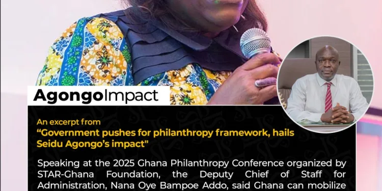 Government pushes for philanthropy framework, hails Seidu Agongo’s impact