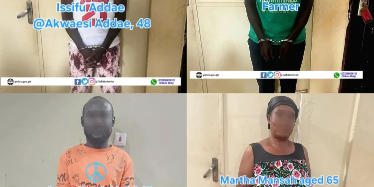 Police arrest four suspects in connection with murder of Tanoso chief