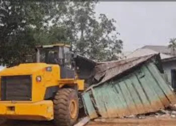 Kwahu West: MUSEC demolishes ‘ghettos’ at Nkawkaw Agbogbloshi market